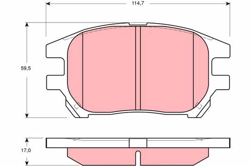 TRW GDB3379 Brake Pad Set, disc brake