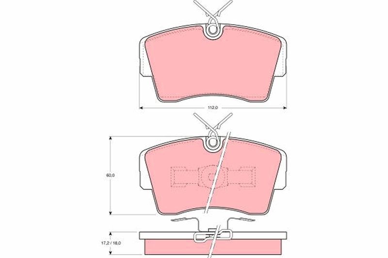 TRW GDB339 Brake Pad Set, disc brake