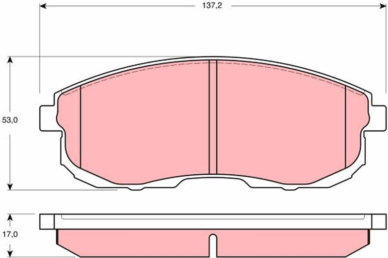 TRW GDB3390 Brake Pad Set, disc brake