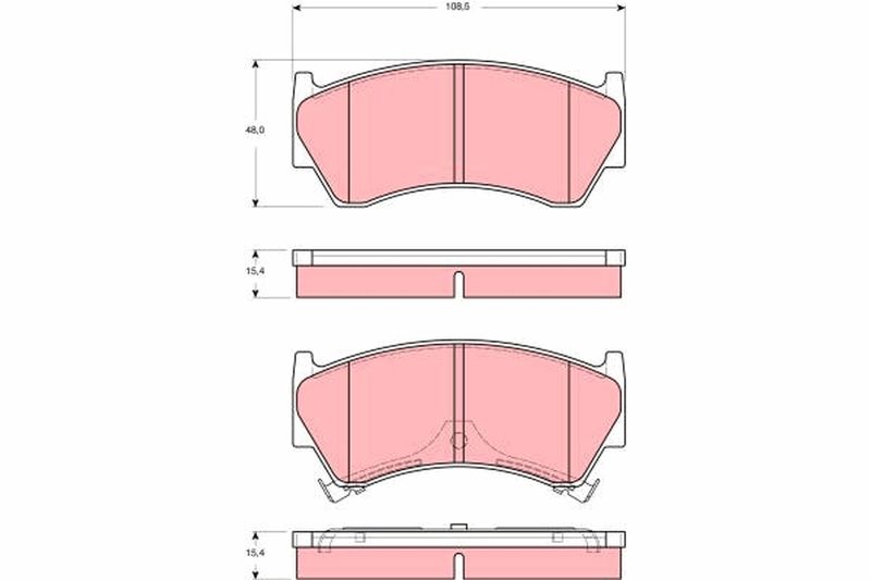 TRW GDB3391 Brake Pad Set, disc brake