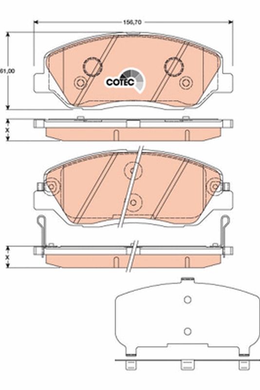 TRW GDB3418 Brake Pad Set, disc brake
