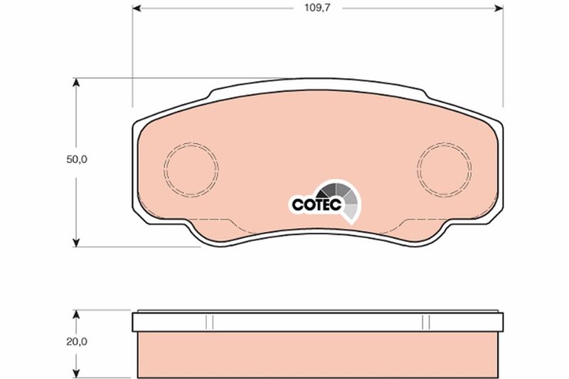TRW GDB3441 Brake Pad Set, disc brake
