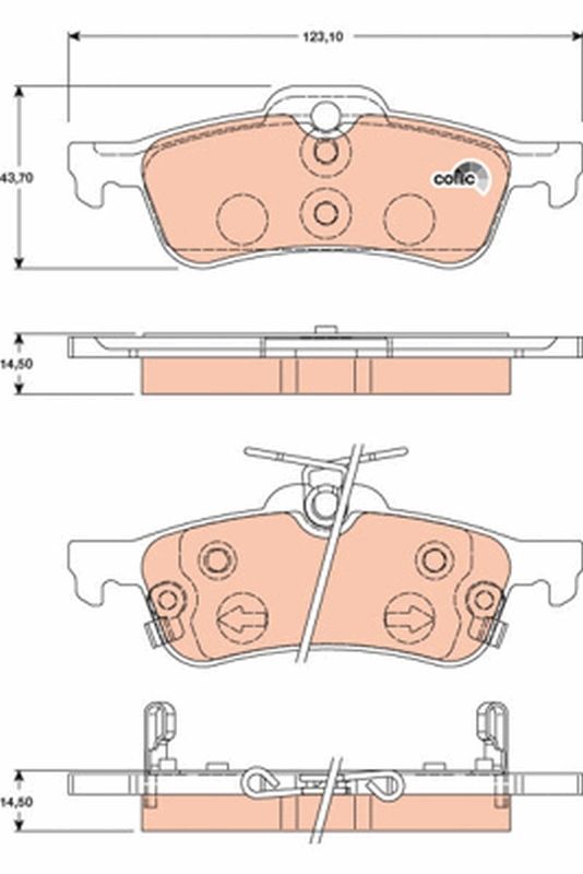 TRW GDB3458 Brake Pad Set, disc brake
