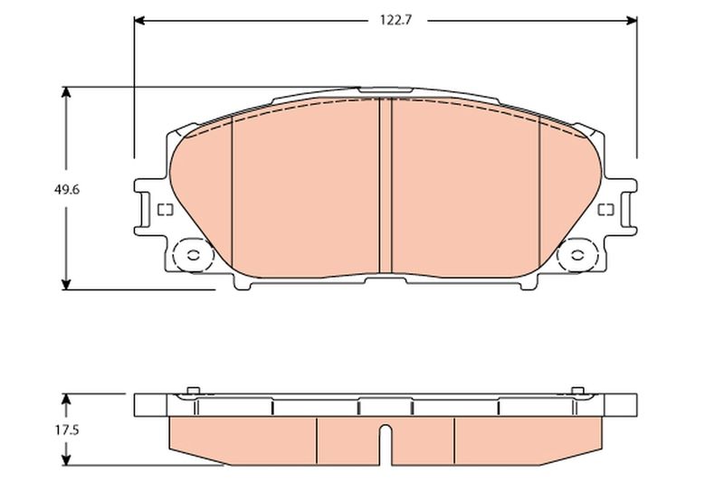 TRW GDB3459 Brake Pad Set, disc brake