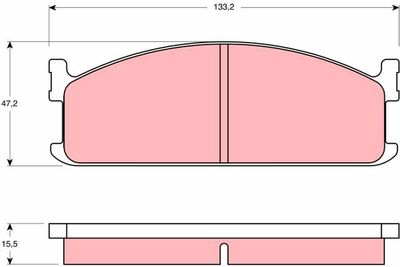 Brake Pad Set, disc brake TRW GDB345