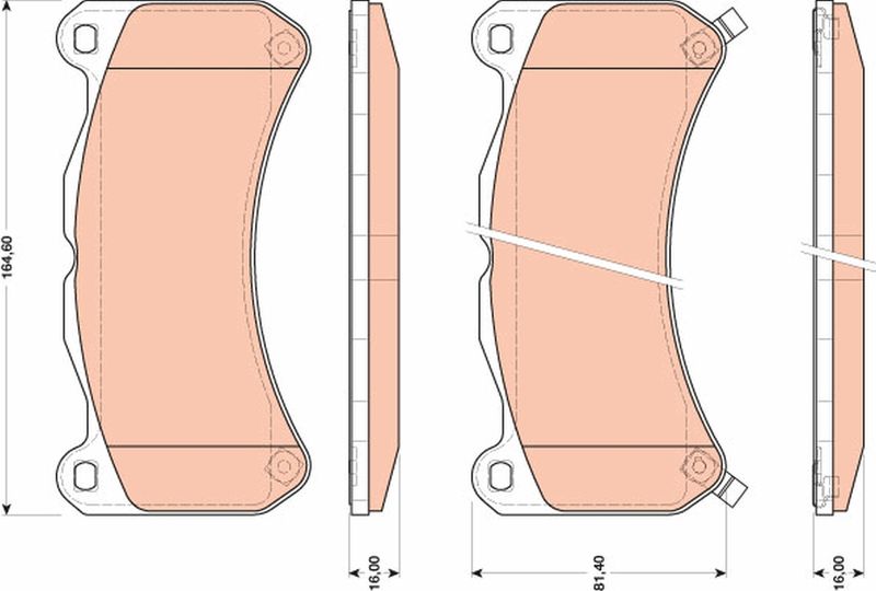 TRW GDB3489 Brake Pad Set, disc brake