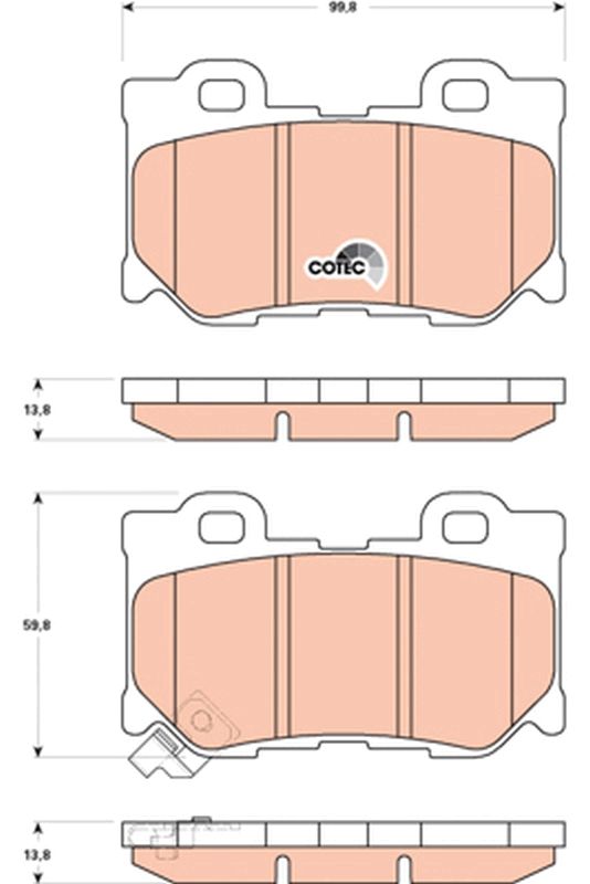 TRW GDB3515 Brake Pad Set, disc brake