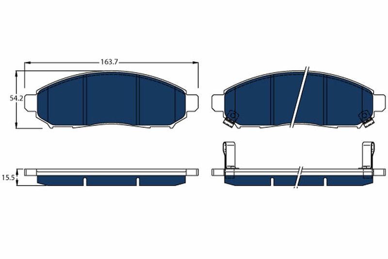 TRW GDB3520BTE Brake Pad Set, disc brake