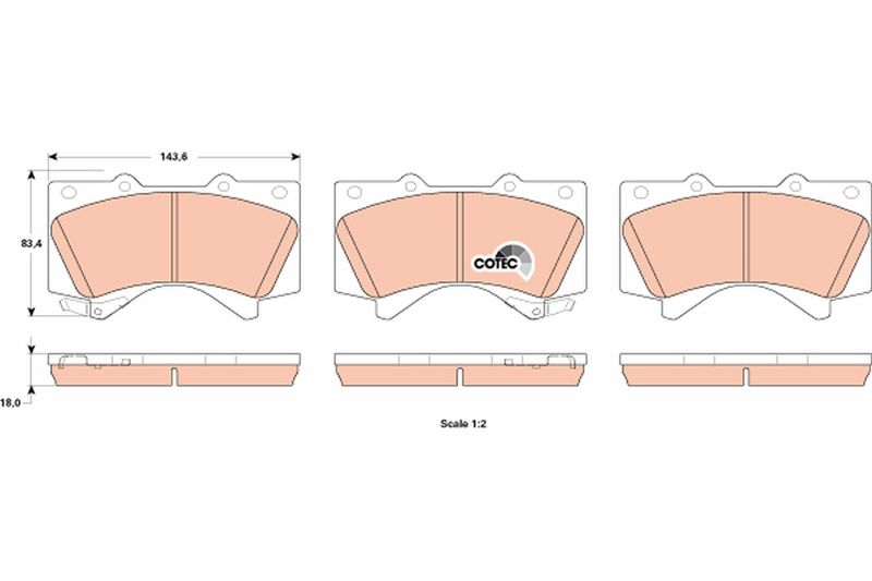 TRW GDB3524 Brake Pad Set, disc brake