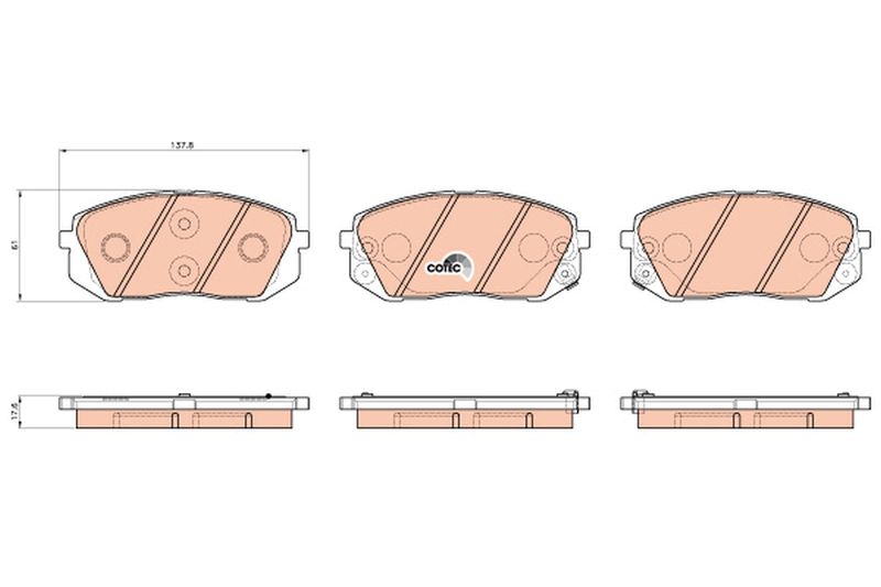 TRW GDB3530 Brake Pad Set, disc brake