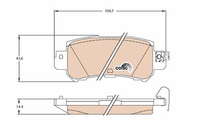 Brake Pad Set, disc brake TRW GDB3539