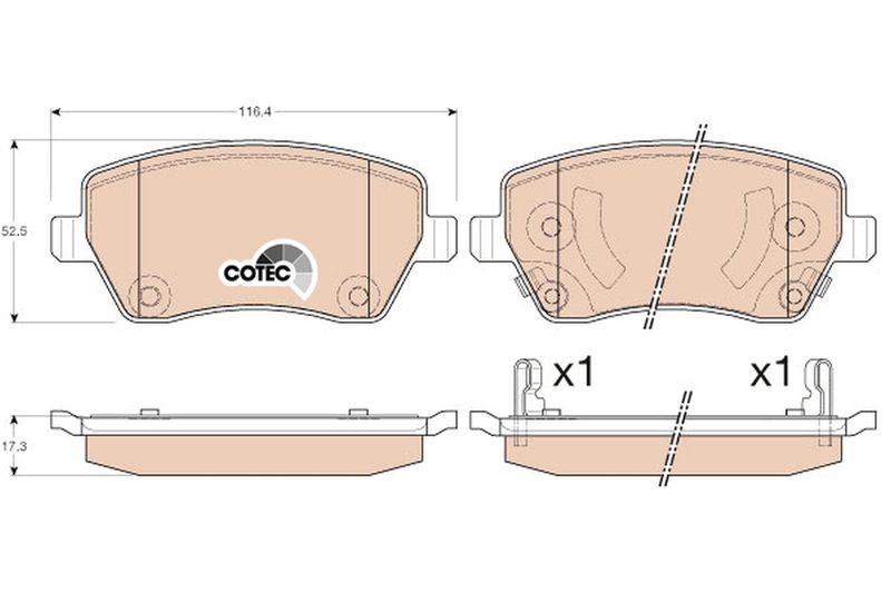 TRW GDB3546 Brake Pad Set, disc brake