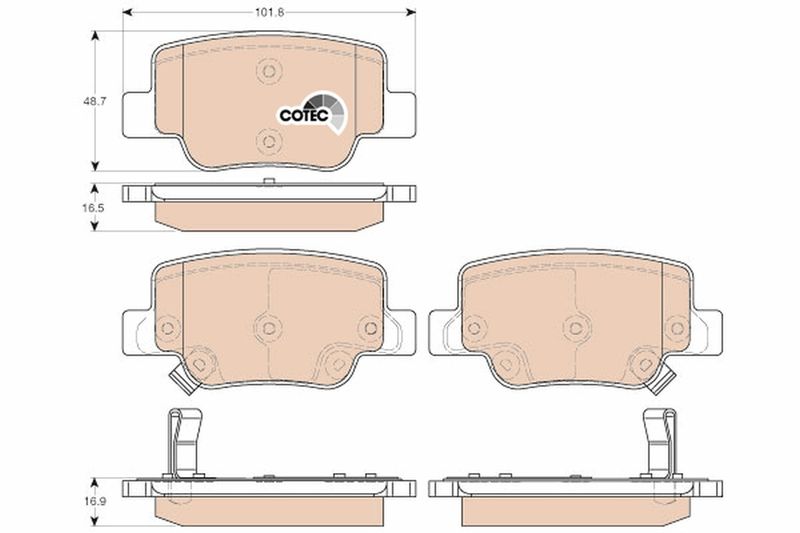 TRW GDB3547 Brake Pad Set, disc brake