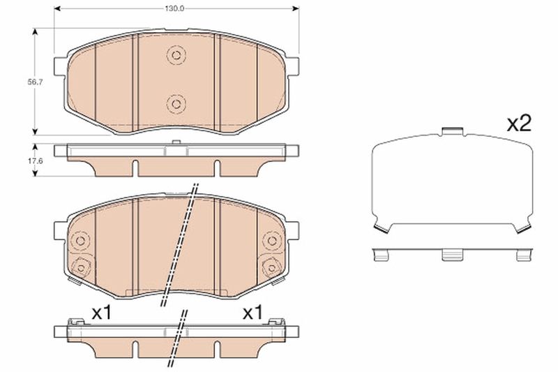 TRW GDB3553 Brake Pad Set, disc brake