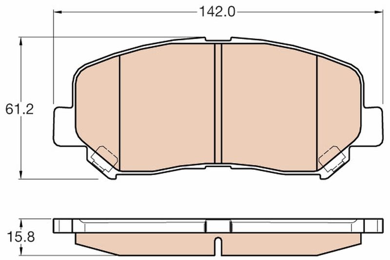 TRW GDB3562 Brake Pad Set, disc brake