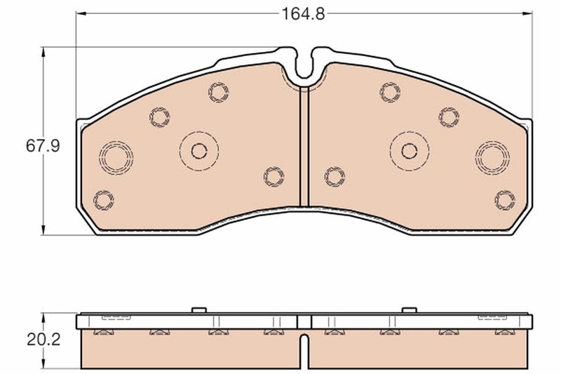TRW GDB3567 Brake Pad Set, disc brake