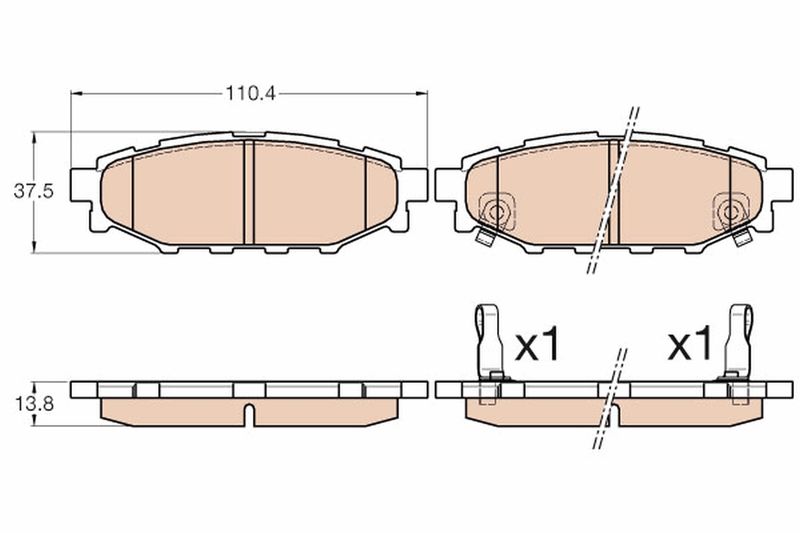 TRW GDB3568 Brake Pad Set, disc brake