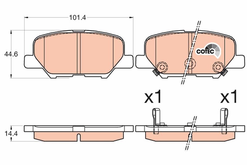 TRW GDB3583 Brake Pad Set, disc brake