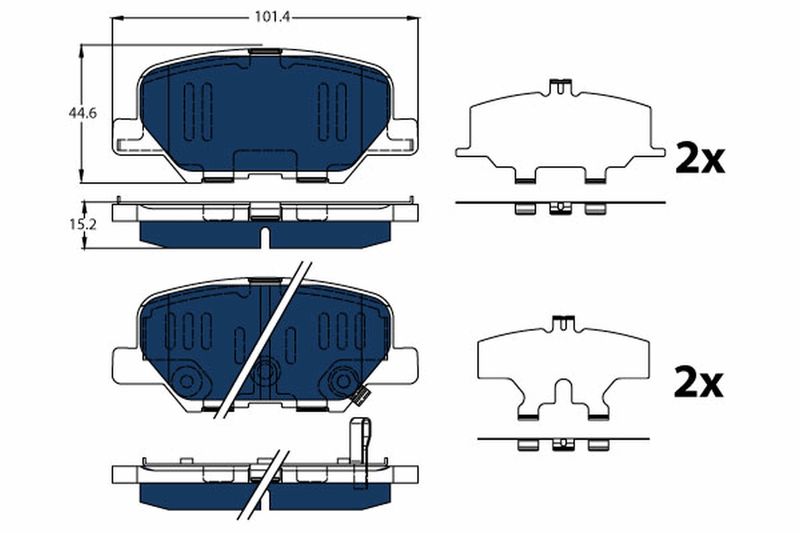TRW GDB3583BTE Brake Pad Set, disc brake