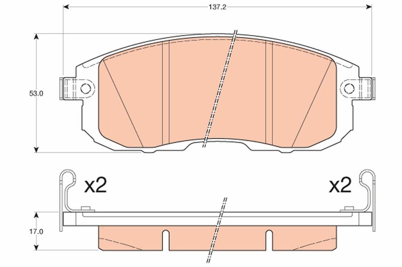TRW GDB3616 Brake Pad Set, disc brake