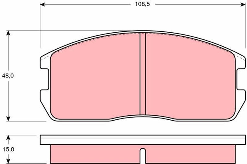 TRW GDB365 Brake Pad Set, disc brake