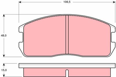 Brake Pad Set, disc brake TRW GDB365