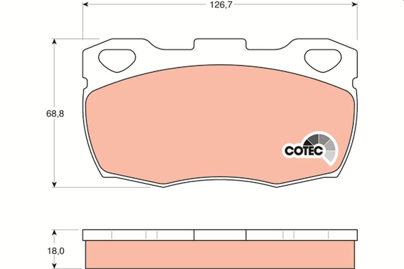 TRW GDB395 Brake Pad Set, disc brake