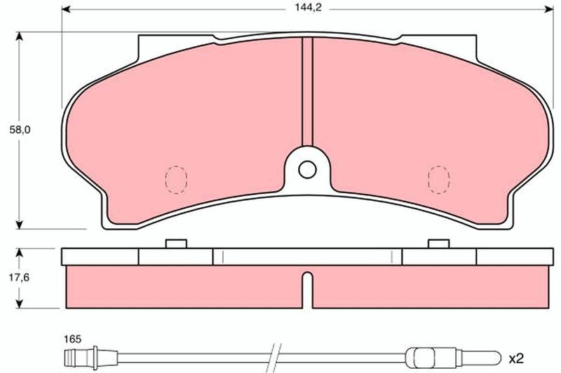 TRW GDB397 Brake Pad Set, disc brake