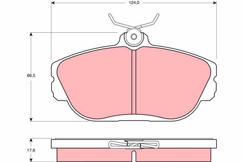TRW GDB4033 Brake Pad Set, disc brake