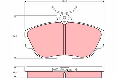 Brake Pad Set, disc brake TRW GDB4033