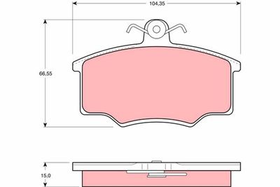 Brake Pad Set, disc brake TRW GDB403