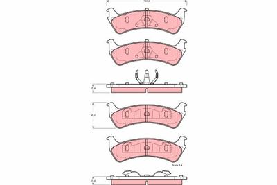 Brake Pad Set, disc brake TRW GDB4123