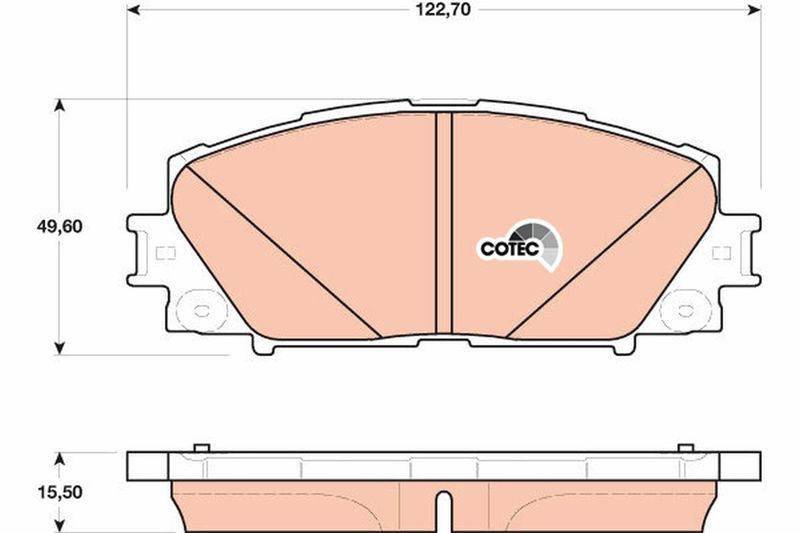 TRW GDB4173 Brake Pad Set, disc brake