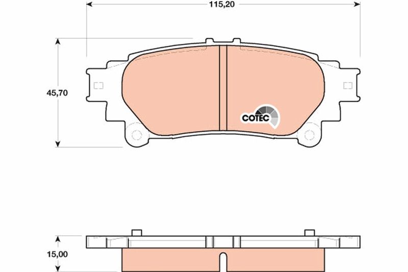 TRW GDB4174 Brake Pad Set, disc brake