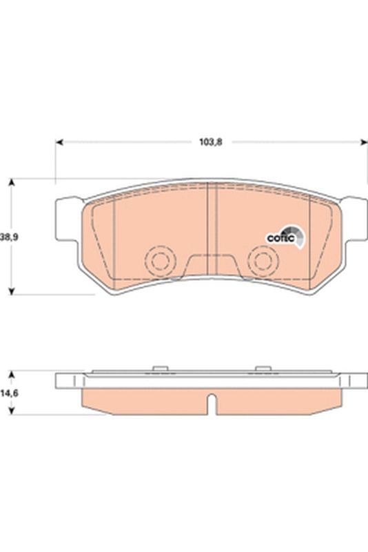 TRW GDB4178 Brake Pad Set, disc brake