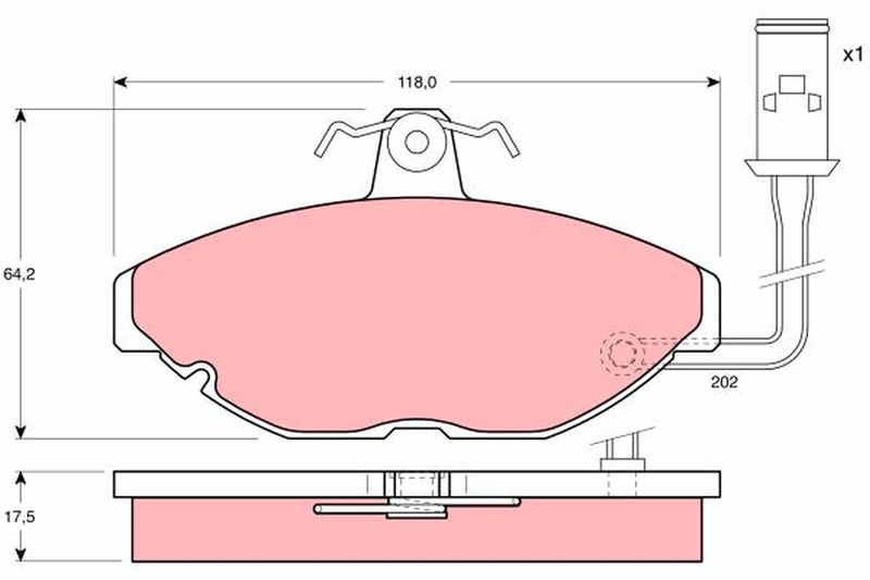 TRW GDB428 Brake Pad Set, disc brake