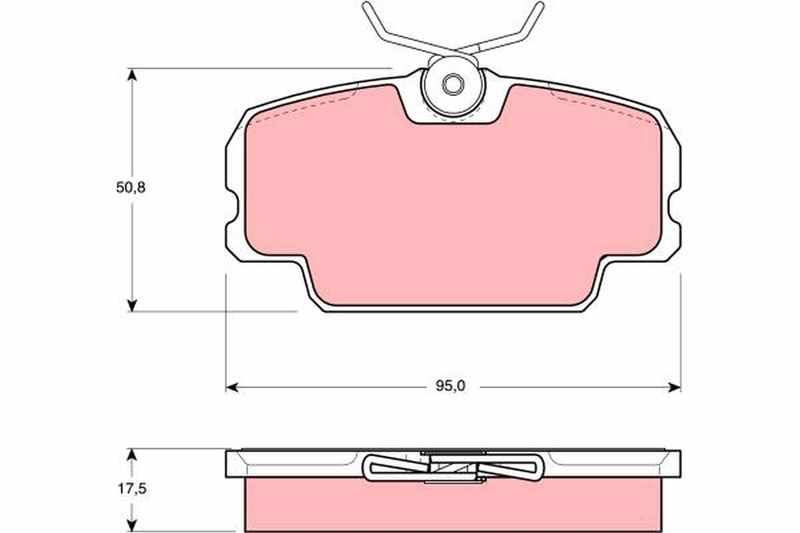 TRW GDB434 Brake Pad Set, disc brake