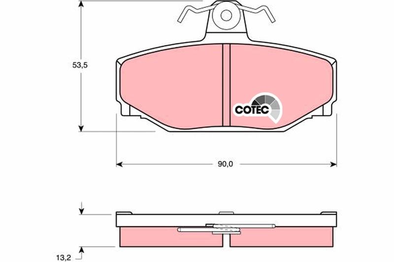 TRW GDB442 Brake Pad Set, disc brake