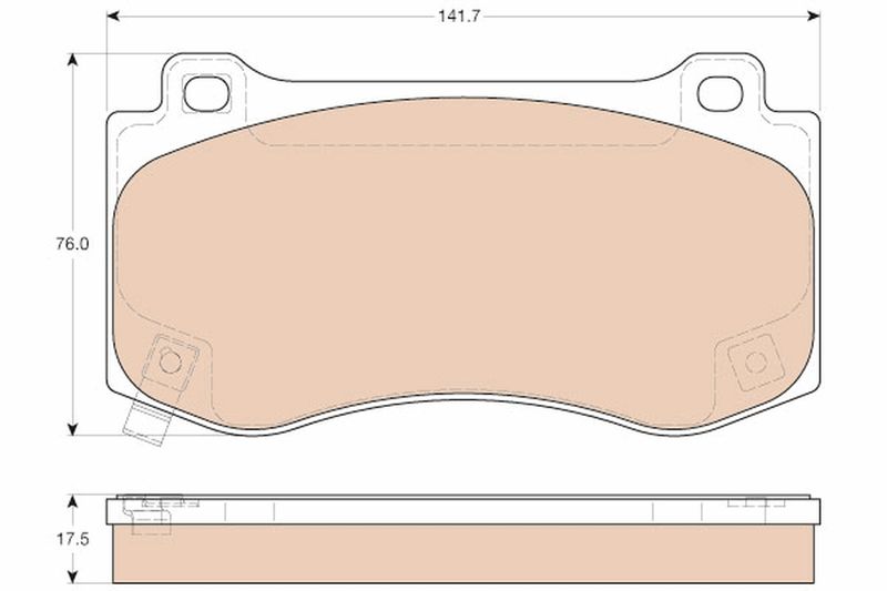 TRW GDB4449 Brake Pad Set, disc brake