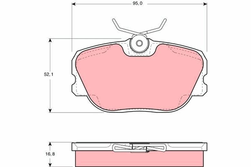 TRW GDB460 Brake Pad Set, disc brake