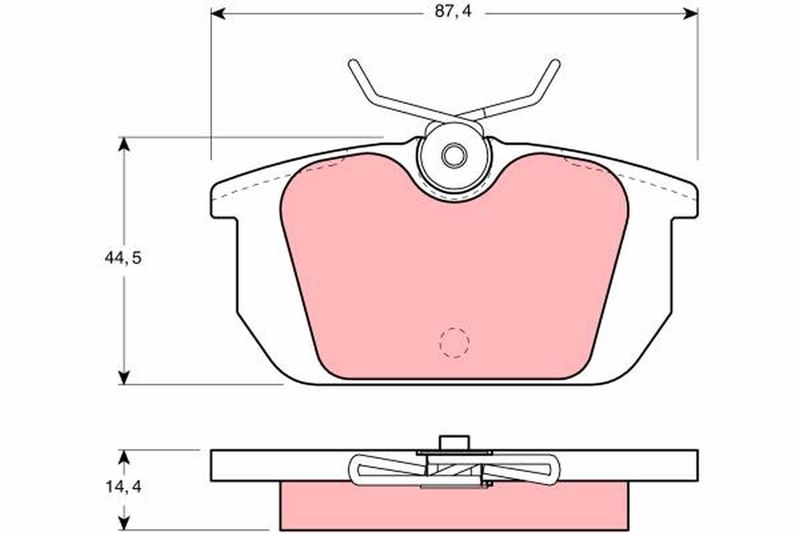 TRW GDB466 Brake Pad Set, disc brake