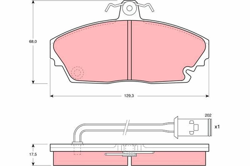 TRW GDB479 Brake Pad Set, disc brake