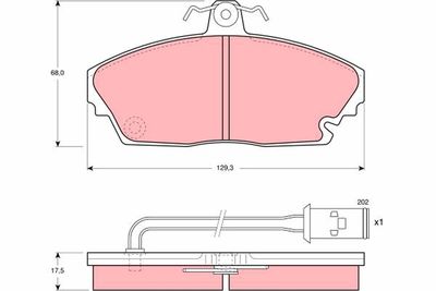Brake Pad Set, disc brake TRW GDB479