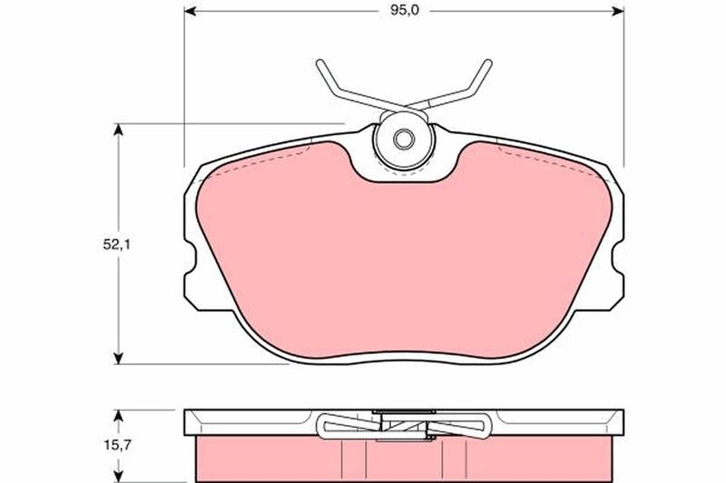 TRW GDB493 Brake Pad Set, disc brake