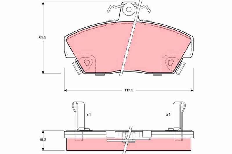 TRW GDB497 Brake Pad Set, disc brake