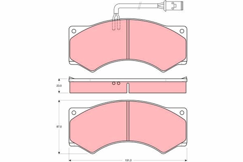 TRW GDB5054 Brake Pad Set, disc brake