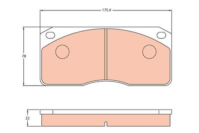 Brake Pad Set, disc brake TRW GDB5056