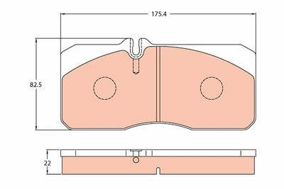 Brake Pad Set, disc brake TRW GDB5059