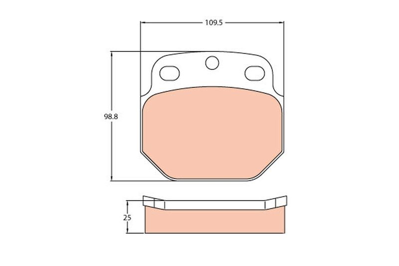 TRW GDB5061 Brake Pad Set, disc brake
