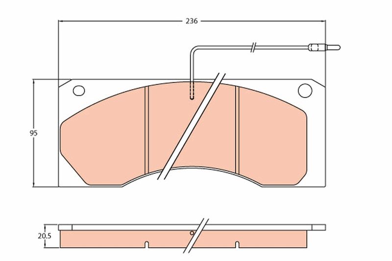 TRW GDB5066 Brake Pad Set, disc brake